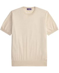 Ralph Lauren - Short Sleeve Cashmere T-Shirt - Lyst