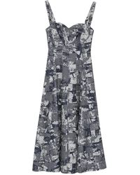 Leen Mougrhabi - Grace Sweetheart-Neckline A-Line Midi Dress - Lyst