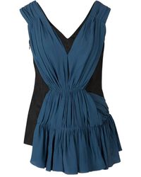 Marni - Blusa Con Scollo A V E Zip - Lyst