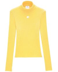 Courreges - Ribbed-knit Logo Top - Lyst