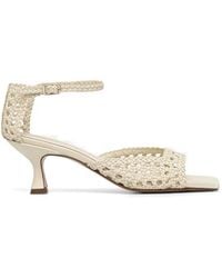 Souliers Martinez - Veronica Woven Leather Sandals - Lyst