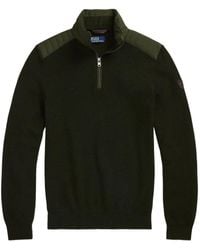 Polo Ralph Lauren - Half-Zip-Pullover Mit Gestepptem Einsatz - Lyst