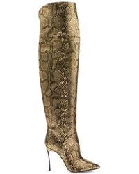 Casadei - Blade Goldfinger Corsario Over-The-Knee Boots - Lyst
