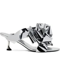 Proenza Schouler - 60Mm Bow-Embellishment Heeled Sandals - Lyst