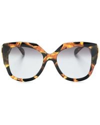 Gucci - Tortoiseshell-Effect Oversize-Frame Sunglasses - Lyst