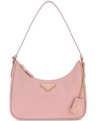Prada - Mini Re-Edition 2005 Saffiano Leather Shoulder Bag - Lyst