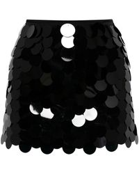 16Arlington - Haile Paillette-embellished Satin Mini Skirt - Lyst