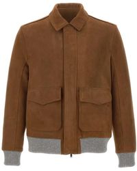 Volfagli - David Buccio Suede Bomber Jacket - Lyst