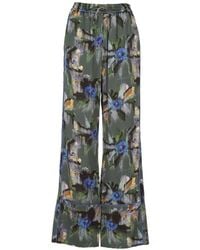 Off-White c/o Virgil Abloh - Floral-Print Wide-Leg Trousers - Lyst