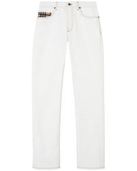 Burberry - Mid-Rise Straight Jeans - Lyst