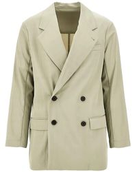 Emporio Armani - Double-Breasted Blazer - Lyst