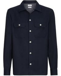 Brunello Cucinelli - Wool Shirt - Lyst