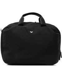 Emporio Armani - Logo-Plaque Multi-Way Backpack - Lyst
