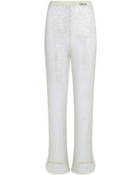 Karl Lagerfeld - スパンコール メッシュパンツ - Lyst