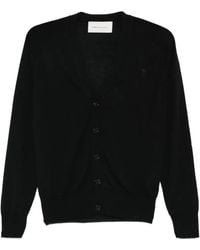 Ami Paris - Vest Met V-Hals En Knoop - Lyst