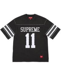 Supreme - Studded Rhinestone-Appliqué Football T-Shirt - Lyst