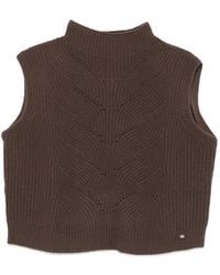 Herno - Sleeveless High-Neck Sweater - Lyst