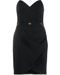 Elisabetta Franchi - Abito Corto Con Scollo A Cuore - Lyst