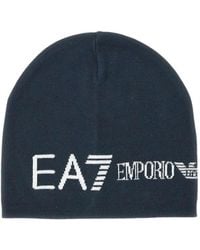 EA7 - Bonnet À Logo En Jacquard - Lyst