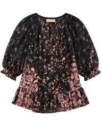 Ulla Johnson - Blouse Volantée À Fleurs En Jacquard Elise - Lyst