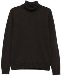 Zanone - Pull Côtelé À Col Roulé - Lyst