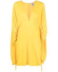 Semicouture - Vネック ミニドレス - Lyst