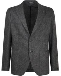 Tagliatore - Herringbone Two-Button Blazer - Lyst