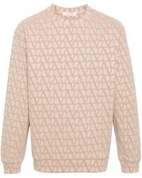 Valentino Garavani - Toile Iconographe-print Cotton Sweatshirt - Lyst