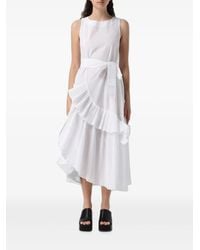 MEIMEIJ - Asymmetric Pleated-Trim Asymmetric Dress - Lyst