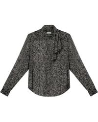 Isabel Marant - Pussy-Bow Print Leona Top - Lyst