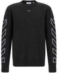 Off-White c/o Virgil Abloh - Diag Arrow Intarsia Sweater - Lyst