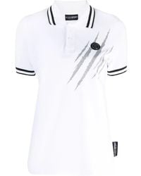 Philipp Plein - Scratch Short-Sleeve Polo Shirt - Lyst