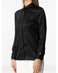 Elisabetta Franchi - シルクサテン シャツ - Lyst
