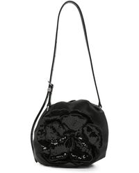 ROTATE BIRGER CHRISTENSEN - Flower Bon Bon Sequin-Embellished Bucket Bag - Lyst