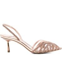 Le Silla - Verzierte Sandalen im Metallic-Look 60mm - Lyst
