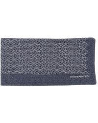 Emporio Armani - Logo-Patterned Scarf - Lyst