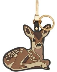 Burberry Deer Charm Keyring - Brown