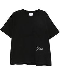 Rhude - Logo-Embroidered Raglan-Sleeve T-Shirt - Lyst