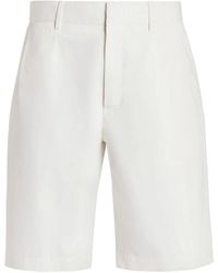 ZEGNA - Cotton Bermuda Shorts - Lyst