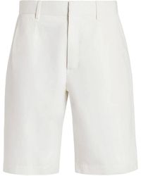 ZEGNA - Cotton Bermuda Shorts - Lyst