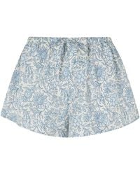 MC2 Saint Barth - Kammy Floral-Print Mini Shorts - Lyst