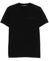 KARL LAGERFELD - Crew-Neck Short-Sleeve T-Shirt - Lyst