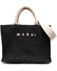 Marni - Bolso shopper con letras del logo - Lyst