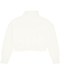 MM6 by Maison Martin Margiela - Distressed Cropped Jumper - Lyst