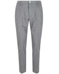 Jacob Cohen - Pressed-Crease Tailored Trousers - Lyst