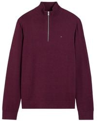 Tommy Hilfiger - Quarter-Zip Knitted Sweater - Lyst
