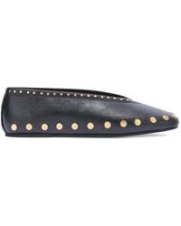 Ganni - Studded Ballet Flats - Lyst