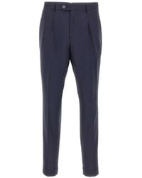 BOSS - Pleated Straight-Leg Trousers - Lyst