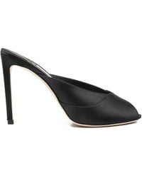 Jimmy Choo - Brigitte Peep-Toe Heeled Mules - Lyst