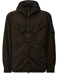C.P. Company - Giacca Con Cappuccio E Dettaglio Lens - Lyst